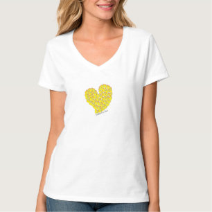 T-shirt Été en amour - Coeurs de soleil et de plage