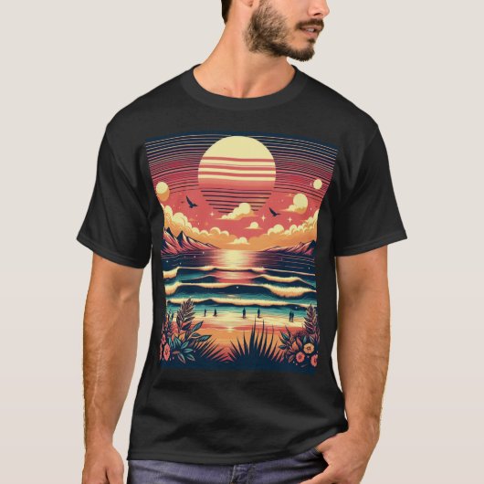 T-shirt été et mer (Devant)