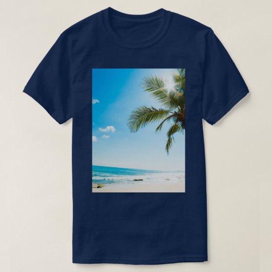 T-shirt Été et plage (Design devant)