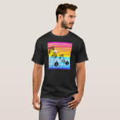 T-shirt Eté et vacances, Coucher de soleil tropical (Devant entier)
