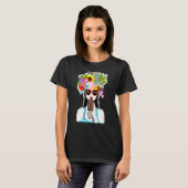 T-shirt Été Fille Avec Popsicle (Devant entier)