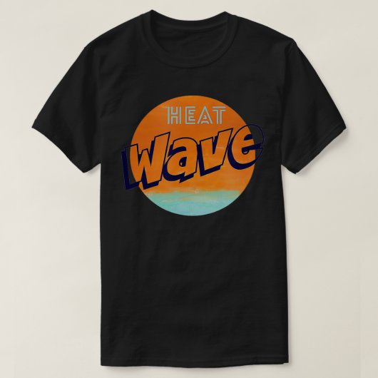T-shirt Été Graphique de vague de chaleur (Design devant)