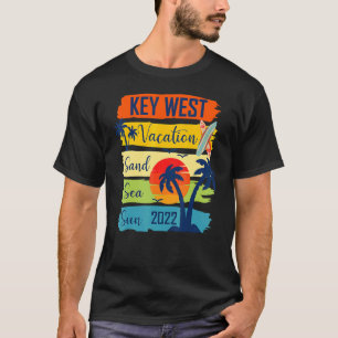 T-shirt Été Key West Florida Beach Vacation 2022 Matchi