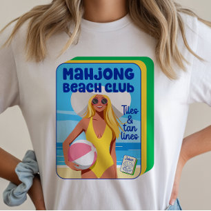 T-Shirt Été Mahjong Beach Club