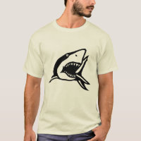T-shirt été morsure de requin pour hommes