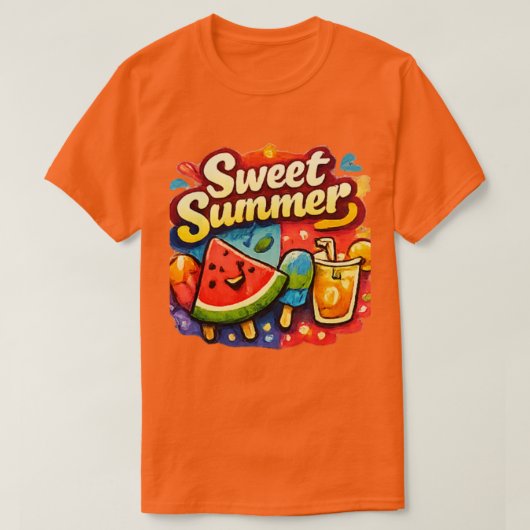 T-Shirt Été Pastèque | Tee Graphique Fruit (Design devant)