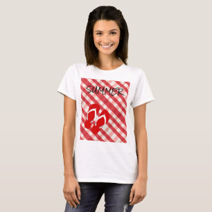 T-shirt Été rouge de bascule électronique