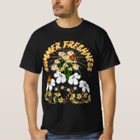 Été sauvage Blanc Jaune Fleurs Rétro Boho