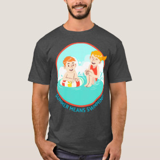 T-shirt Été Signifie Nager 27
