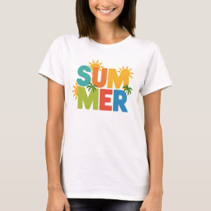 T-shirt ÉTÉ Split Pop - Vibes tropicales colorées