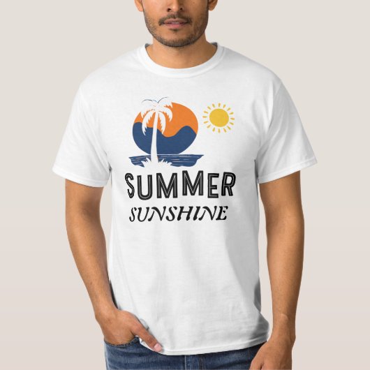 T-shirt Été Sunshine Unisexe (Devant)
