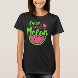 T-shirt Été Un Dans Un Melon Garçons Filles Pastèque