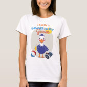 T-shirt Été Vacances Silly Goose Cute Cartoon (Devant)