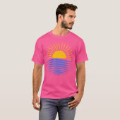 T-shirt Été Vagues Soleil Et Océan (Devant entier)