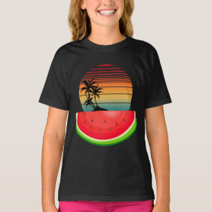 T-shirt Eté Vibes Sunset Watermelon