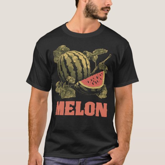 T-shirt Eté Watermelon Slice Tropical Fruit Design (Devant)