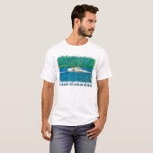T-shirt Été Waterskiier et lac (Devant entier)