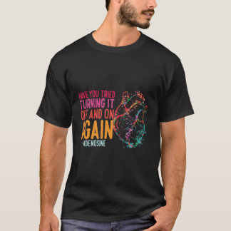 T-shirt Éteins-Le Et Repasse Adenosine Cardiac Nurse