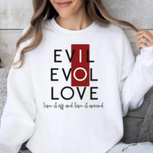 T-shirt Éteins rouges du mal éteins pour l'amour