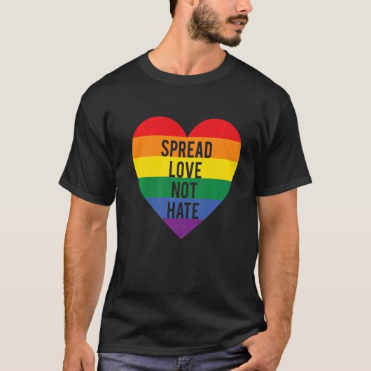 T-shirt Étendre L'Amour Ne Hait Pas Lgbt Bisexual Queer Ga (Devant)
