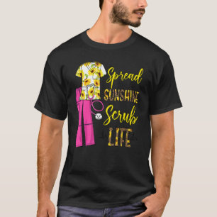 T-shirt Étendre Sunshine Scrub Life Nurse Week Hippie Nur
