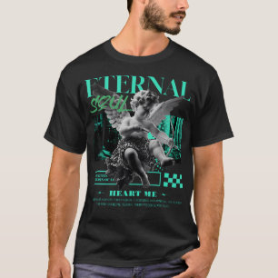 T-shirt Eternal Angel Black Green Glow 3S Matching Tee Pou