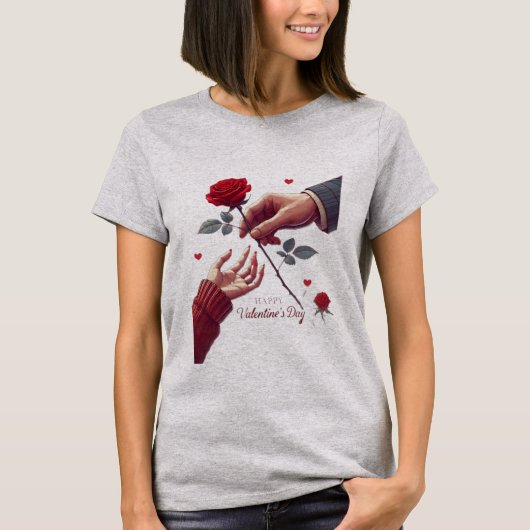 T-shirt Eternal Bloom of Love A Rose, A Touch, Forever Han (Devant)