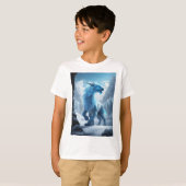 T-shirt Eternal Ember Elegance : Dragon Print Delight" (Devant entier)