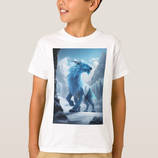 T-shirt Eternal Ember Elegance : Dragon Print Delight" (Devant)
