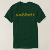 T-shirt Eternals Makkari ASL Doigt-épellation jaune (Design devant)