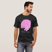 T-shirt Éternellement Drôle Chat Rose Unique Fabuleux Chat (Devant entier)