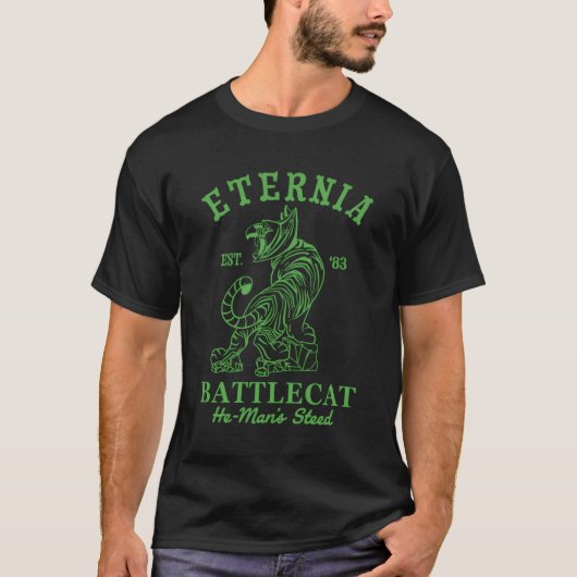 T-shirt Eternia Battle Cat He Man Toy 1980 (Devant)