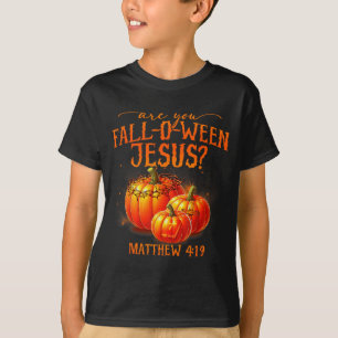T-shirt Êtes-vous Fall-o-ween Jésus Citrouille Religieux H