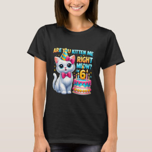 T-shirt Êtes-vous Kitten Me Juste Meow Je suis 6 Joyeux An