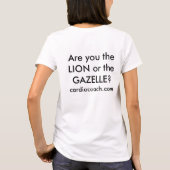 T-shirt Êtes-vous le lion ou la gazelle ? (Dos)