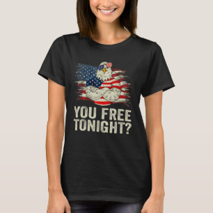T-shirt Êtes-Vous Libre Ce Soir 4 juillet Fête De L'Indépe