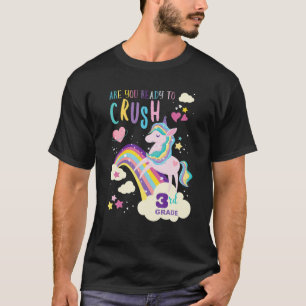 T-shirt Êtes-Vous Prêt À Écraser La Unicorne De Troisième