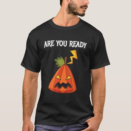 T-shirt Êtes-vous prêt pour Halloween (Devant)