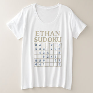T-shirt ETHAN Puzzle Sudoku – Grille de Logique Pe