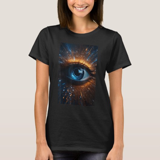 T-shirt Ethereal Alien Eyes Festival EDM Weird unique Surr (Devant)