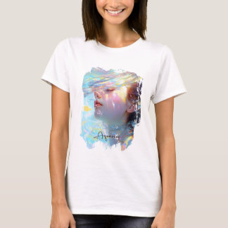 T-shirt Ethereal Aquarius Femme dans Dreamy Watercolor Art