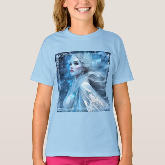 T-shirt Ethereal Frozen Neige Queen Imaginaire Art (Devant)