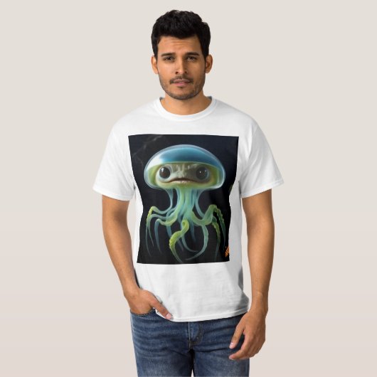 T-shirt Ethereal Jellyfish Elegance" (Devant entier)