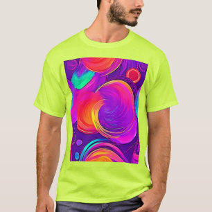 T-shirt Ethereal Neon : Des rêves Abstraits