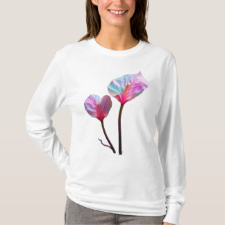 T-shirt ethereal pink flowers