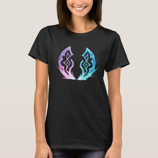 T-shirt Ethereal Rune Convergence – Arcane Energy Emblem (Devant)