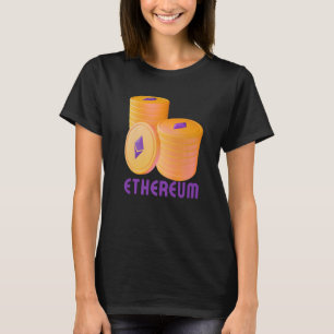 T-shirt Ethereum Blockchain ETH Cryptomonnaie Decentraliz