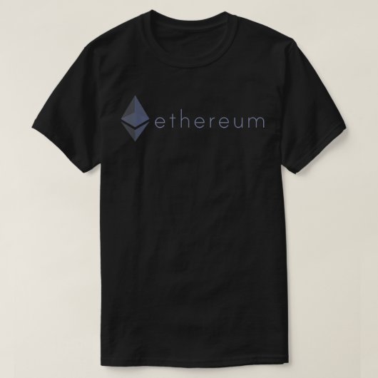 T-shirt Ethereum Coin Crypto ETH Blockchain Cryptomonnaie (Design devant)