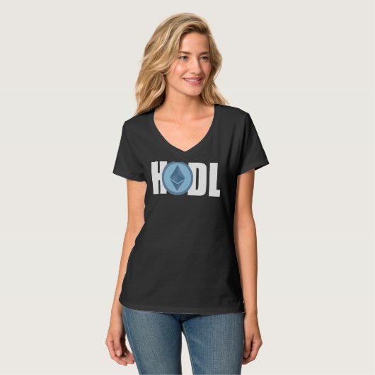 T-shirt Ethereum Hodl Hodler Crypto Bitcoin Ethereum Miner (Devant entier)