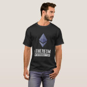 T-shirt Ethereum-Mon plan de retraite Cryptodevise Trader  (Devant entier)